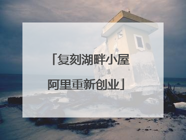 复刻湖畔小屋 阿里重新创业