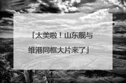 太美啦！山东舰与维港同框大片来了