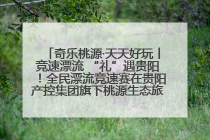 奇乐桃源·天天好玩丨竞速漂流 “礼”遇贵阳！全民漂流竞速赛在贵阳产控集团旗下桃源生态旅游度假区举行