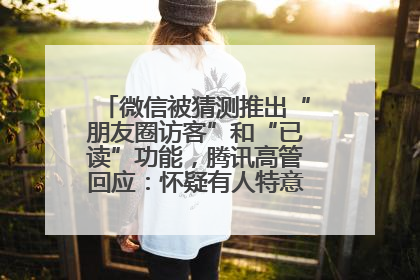 微信被猜测推出“朋友圈访客”和“已读”功能，腾讯高管回应：怀疑有人特意反复翻炒流量