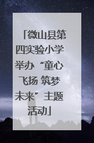 微山县第四实验小学举办“童心飞扬 筑梦未来”主题活动