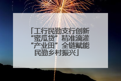 工行民勤支行创新“蜜瓜贷”精准滴灌“产业田”全链赋能民勤乡村振兴