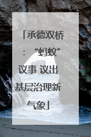承德双桥：“蚂蚁”议事 议出基层治理新气象
