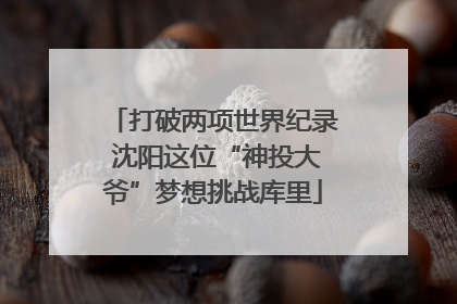 打破两项世界纪录 沈阳这位“神投大爷”梦想挑战库里