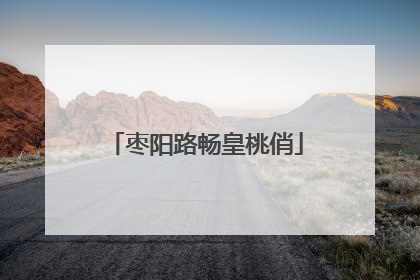 枣阳路畅皇桃俏