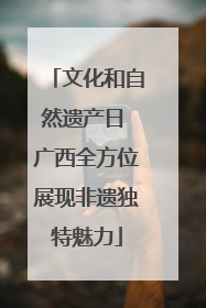 文化和自然遗产日 广西全方位展现非遗独特魅力