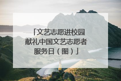 文艺志愿进校园 献礼中国文艺志愿者服务日（图）
