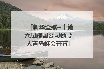 新华全媒+丨第六届跨国公司领导人青岛峰会开幕