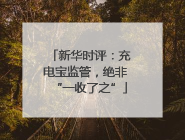 新华时评：充电宝监管，绝非“一收了之”