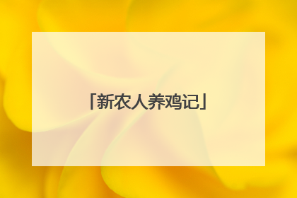 新农人养鸡记