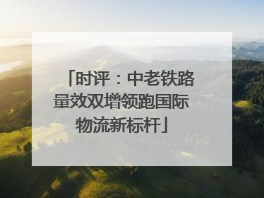 时评：中老铁路量效双增领跑国际物流新标杆