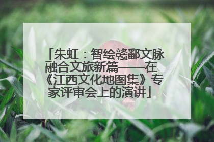 朱虹：智绘赣鄱文脉 融合文旅新篇——在《江西文化地图集》专家评审会上的演讲