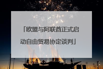 欧盟与阿联酋正式启动自由贸易协定谈判