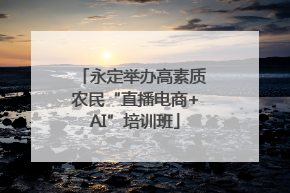 永定举办高素质农民“直播电商+AI”培训班