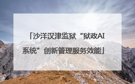 沙洋汉津监狱“狱政AI系统”创新管理服务效能