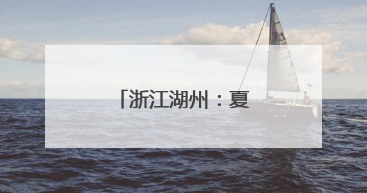 浙江湖州：夏日乡村旅游季