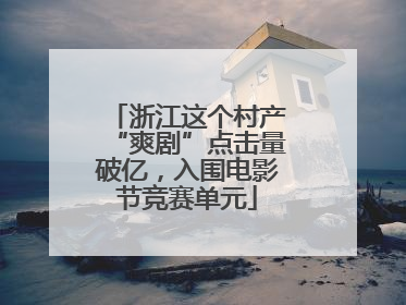 浙江这个村产“爽剧”点击量破亿，入围电影节竞赛单元