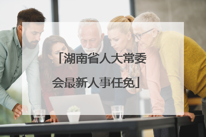 湖南省人大常委会最新人事任免