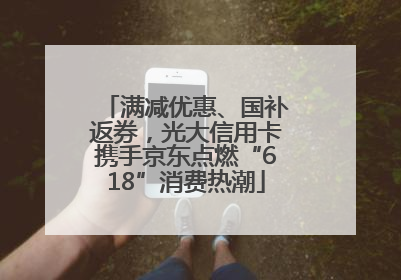 满减优惠、国补返券，光大信用卡携手京东点燃“618”消费热潮