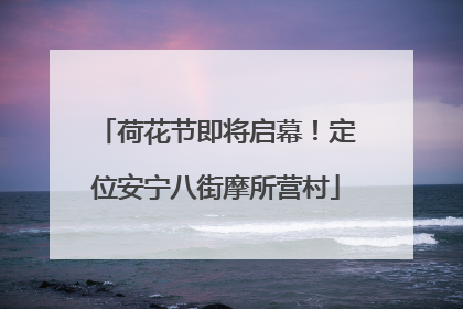 荷花节即将启幕！定位安宁八街摩所营村
