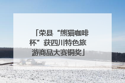 荣县“熊猫咖啡杯”获四川特色旅游商品大赛铜奖