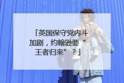 英国保守党内斗加剧，约翰逊要“王者归来”？