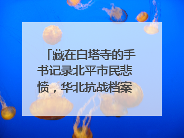 藏在白塔寺的手书记录北平市民悲愤，华北抗战档案首次集中展示