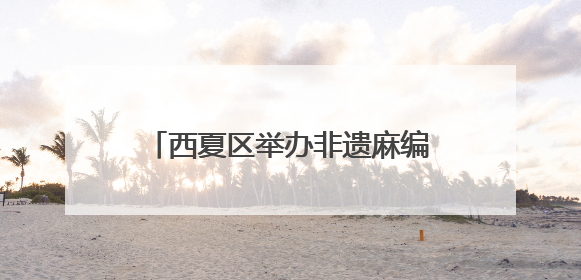 西夏区举办非遗麻编技艺阅读分享会 指尖技艺传递文化温度