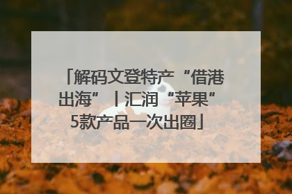 解码文登特产“借港出海”丨汇润“苹果”5款产品一次出圈
