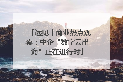 远见丨商业热点观察：中企“数字云出海”正在进行时