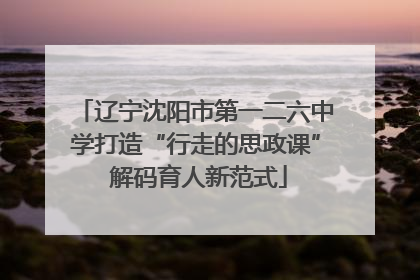 辽宁沈阳市第一二六中学打造“行走的思政课” 解码育人新范式