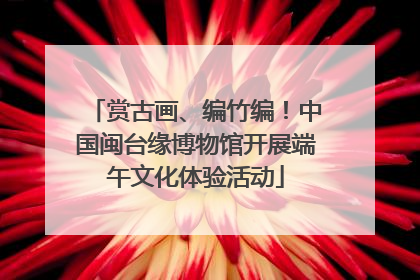 赏古画、编竹编！中国闽台缘博物馆开展端午文化体验活动