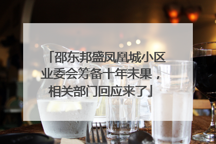 邵东邦盛凤凰城小区业委会筹备十年未果，相关部门回应来了
