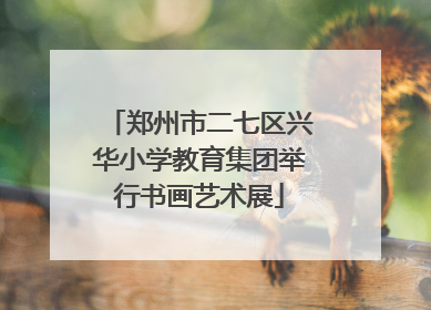 郑州市二七区兴华小学教育集团举行书画艺术展