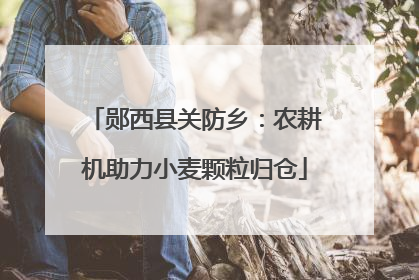 郧西县关防乡：农耕机助力小麦颗粒归仓