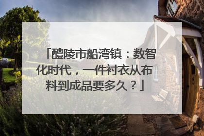 醴陵市船湾镇：数智化时代，一件衬衣从布料到成品要多久？