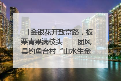 金银花开致富路，板栗青果满枝头——团风县钓鱼台村“山水生金”谱写共富新篇章