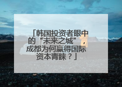 韩国投资者眼中的“未来之城”，成都为何赢得国际资本青睐？