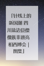 针线上的新国潮 四川盐边县傈僳族非遗亮相西博会｜图集