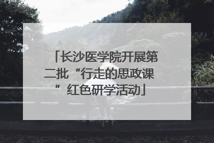 长沙医学院开展第二批“行走的思政课”红色研学活动