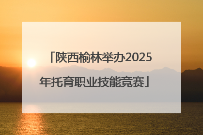 陕西榆林举办2025年托育职业技能竞赛