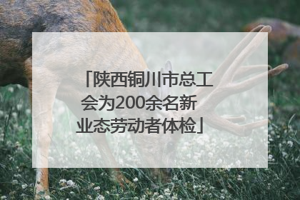 陕西铜川市总工会为200余名新业态劳动者体检