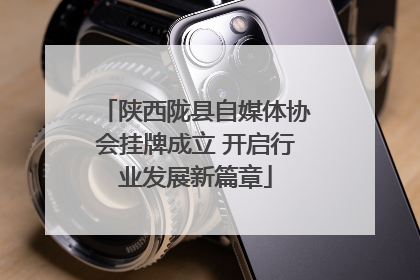 陕西陇县自媒体协会挂牌成立 开启行业发展新篇章