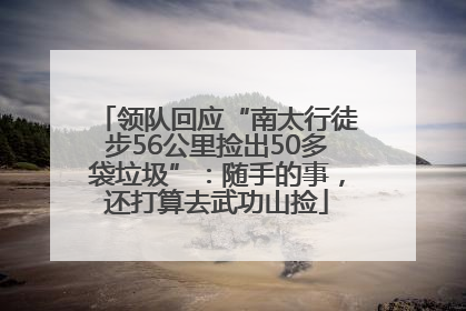 领队回应“南太行徒步56公里捡出50多袋垃圾”：随手的事，还打算去武功山捡
