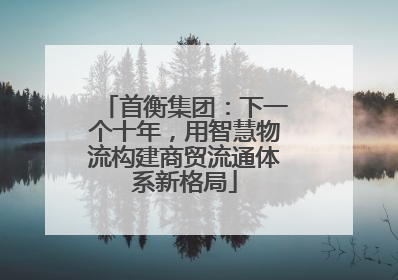 首衡集团：下一个十年，用智慧物流构建商贸流通体系新格局