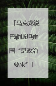 马克龙说巴勒斯坦建国“是政治要求”