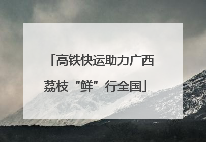 高铁快运助力广西荔枝“鲜”行全国