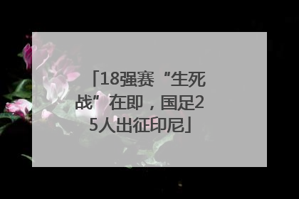18强赛“生死战”在即，国足25人出征印尼