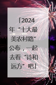 2024年“十大最美农村路”公布，一起去看“诗和远方”吧