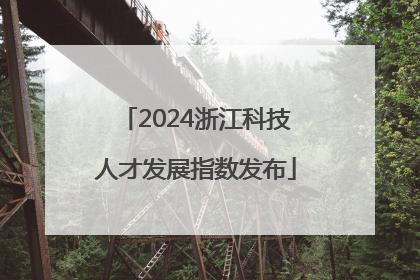 2024浙江科技人才发展指数发布